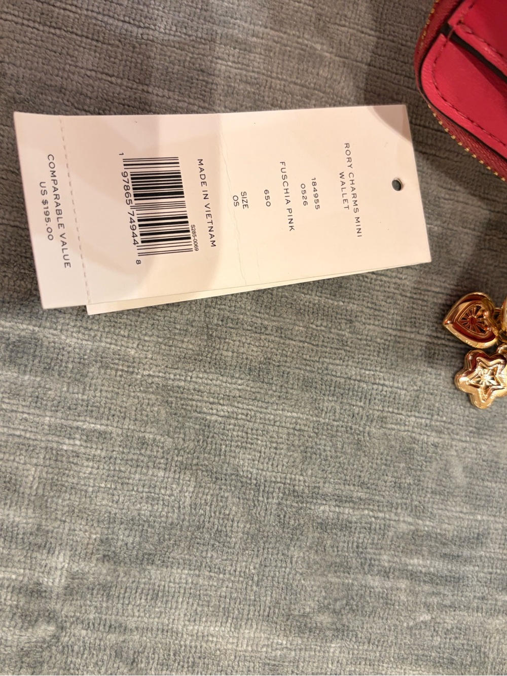 Tory Burch Small Leather Zip Card jHolder in , Orange & Lime new - Picture 11 of 16